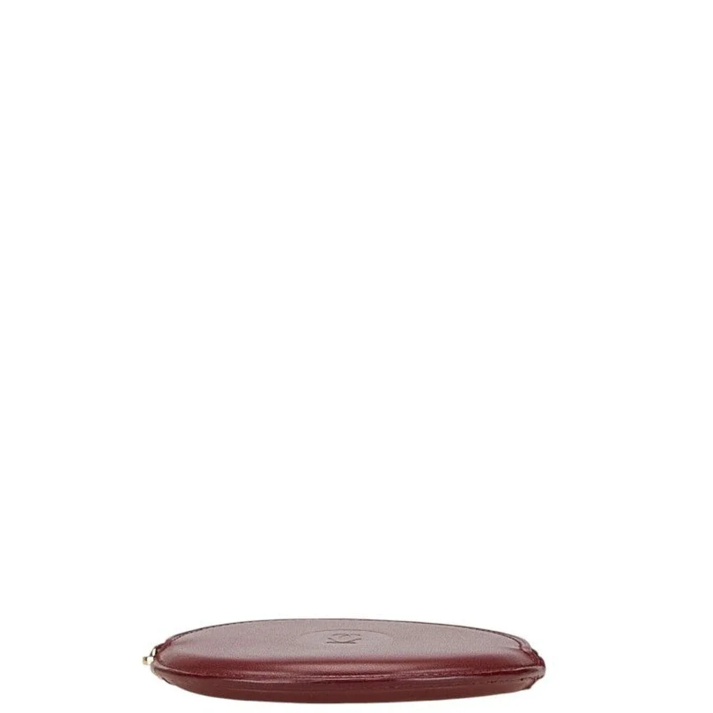 Cartier Leather Must de Cartier Coin Purse Burgundy